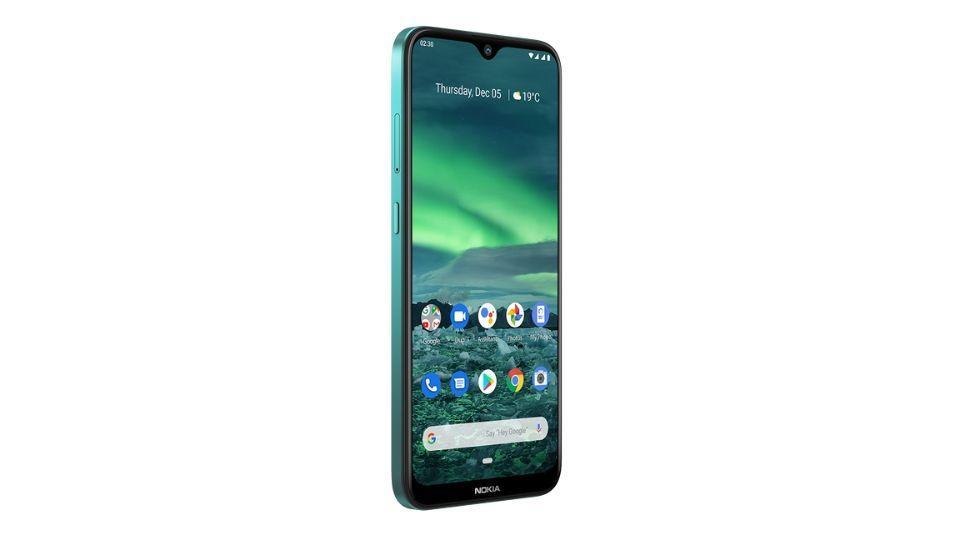 Nokia 2.3 in ‘Cyan Green’ colour.