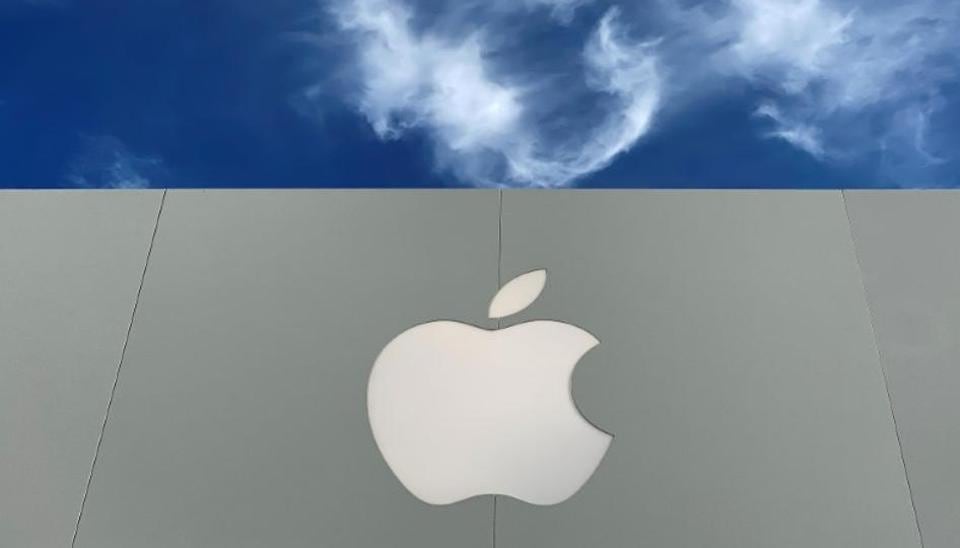 The Apple logo is shown atop an Apple store at a shopping mall in La Jolla, California, U.S., December 17, 2019.