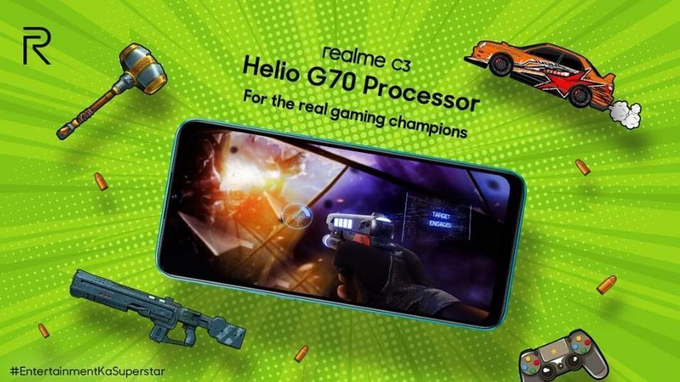 Realme C3 will be the first phone with a MediaTek Helio G70 processor.