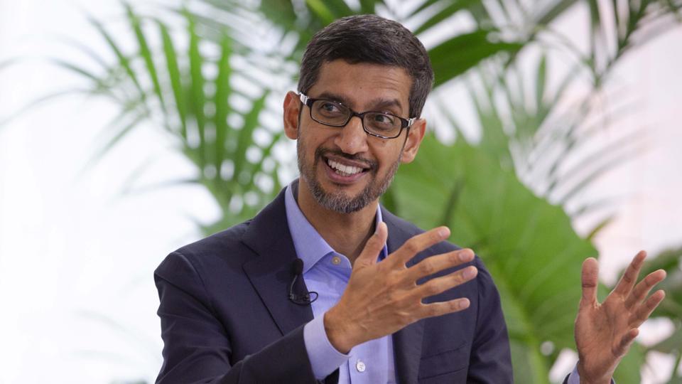 Google and Alphabet CEO, Sundar Pichai Google and Alphabet CEO, Sundar Pichai