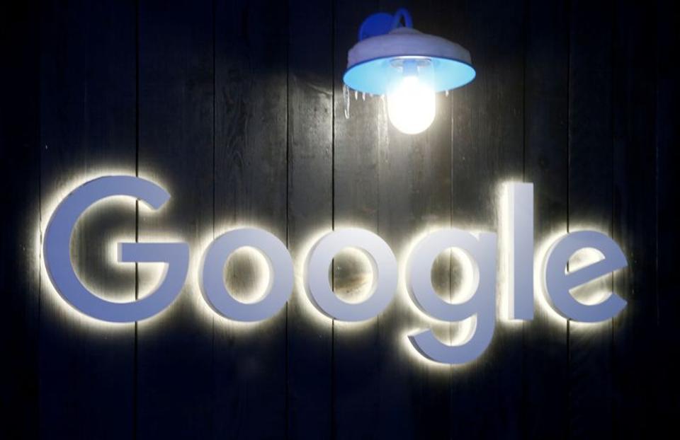 The logo of Google is seen in Davos, Switzerland Januar 20, 2020