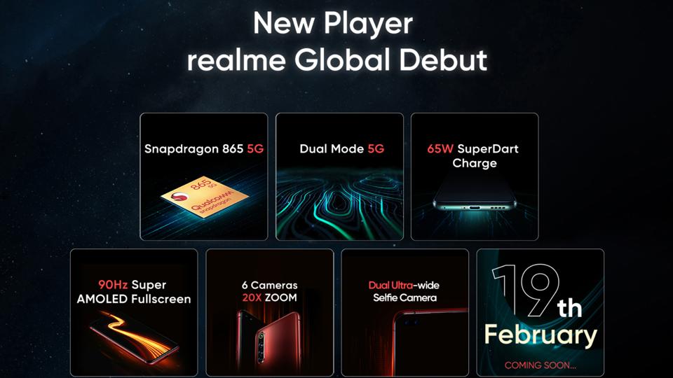 Realme X50 Pro 5G teaser page
