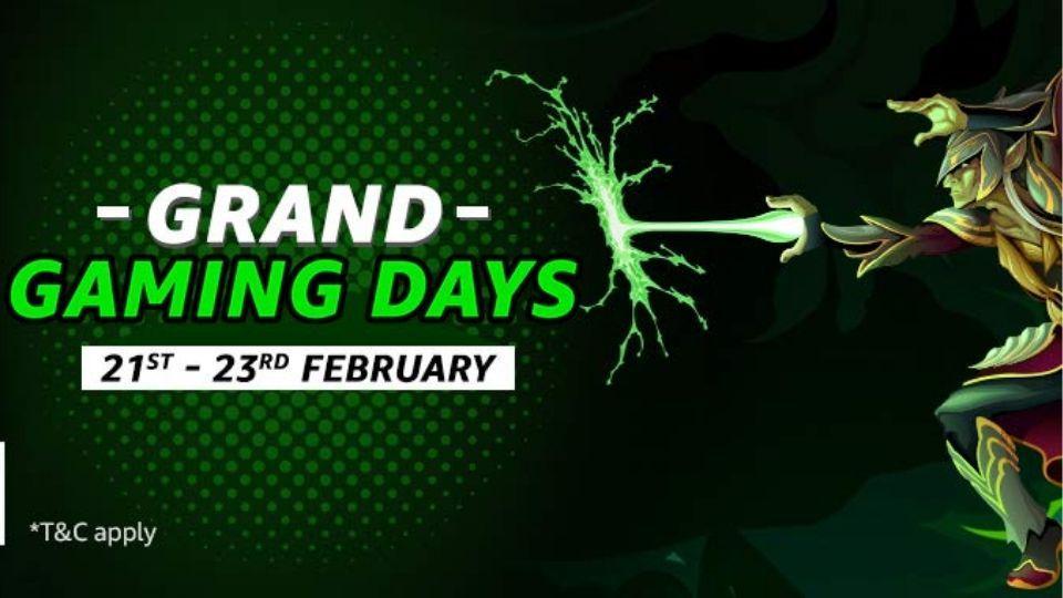 Amazon Grand Gaming Days sale will continue till February 23. Amazon Grand Gaming Days sale will continue till February 23.