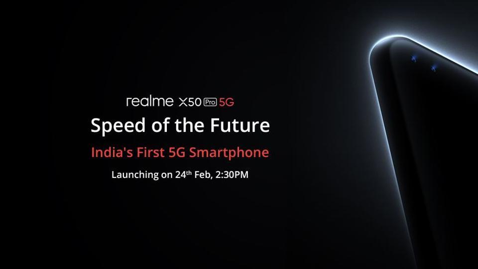 The launch event of the Realme X50 Pro 5G will begin at 2:30PM in India.