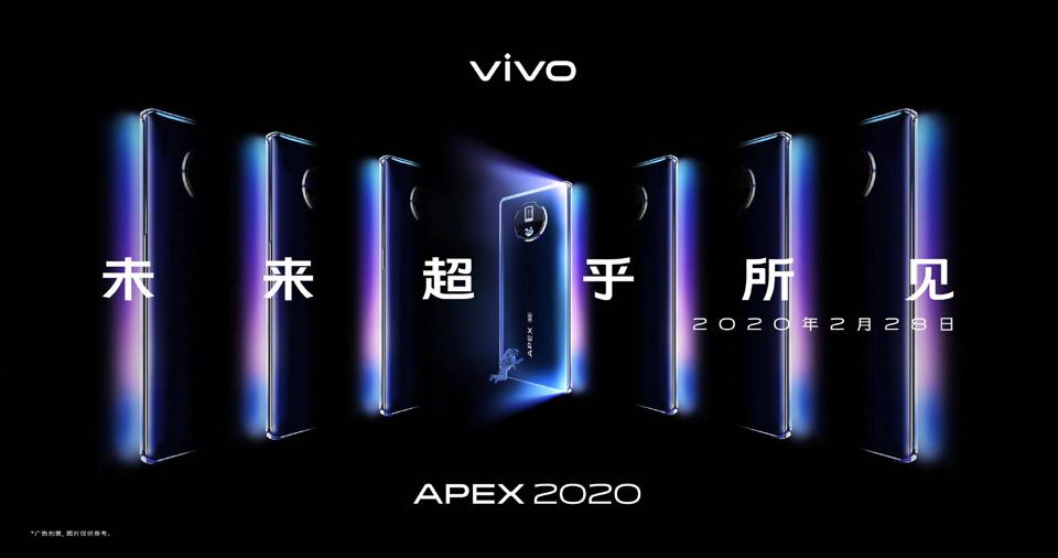 Vivo said the upcoming Apex 2020 represents Vivo’s prediction and layout of mobile phone development and technological innovation in 2020, news portal GizmoChina reported.