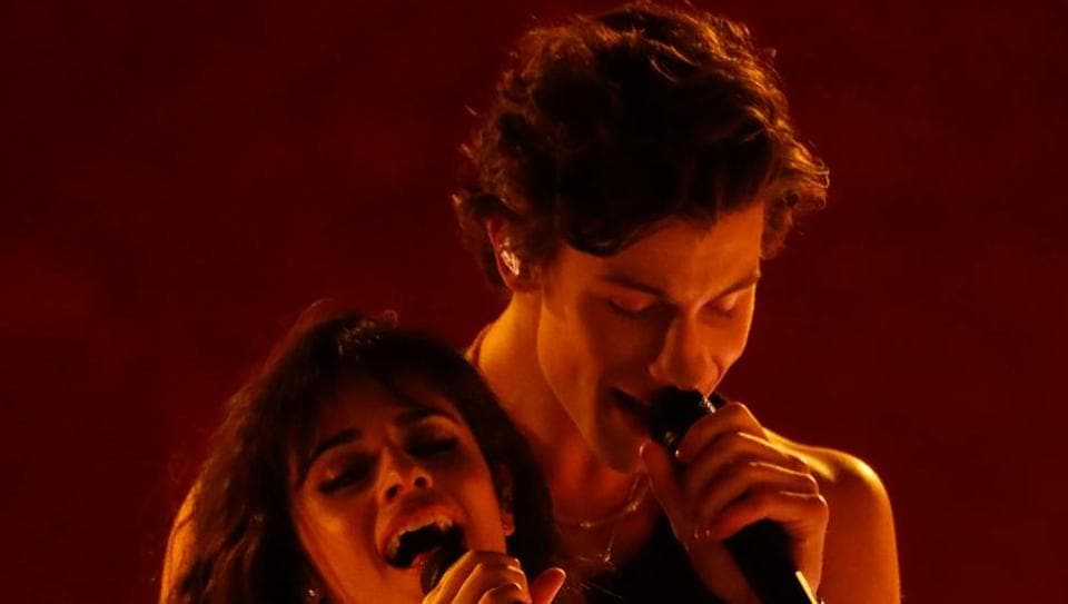 2019 American Music Awards – Show– Los Angeles, California, U.S., November 24, 2019 – Shawn Mendes and Camila Cabello perform Senorita.