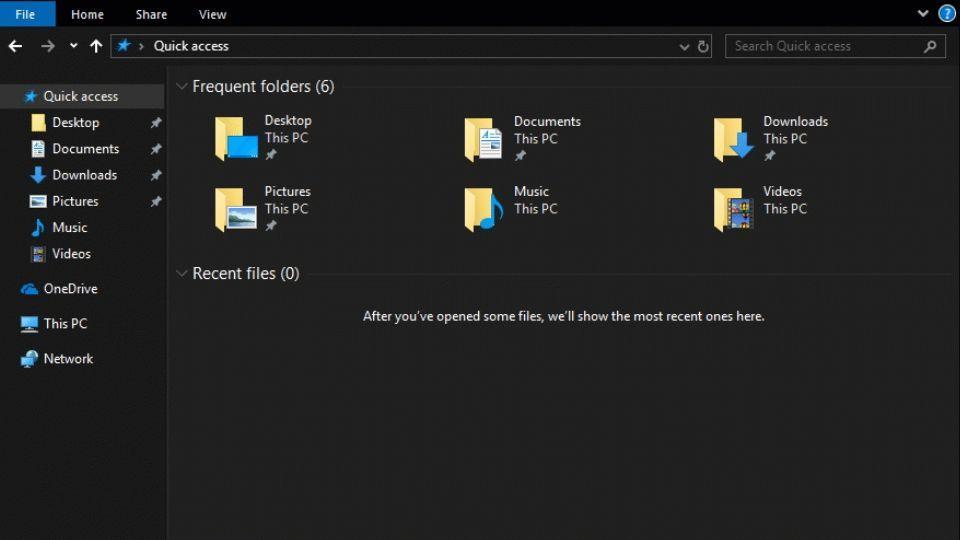 Windows 10 comes with system-wide dark mode.
