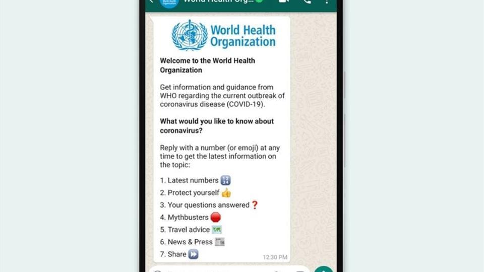 WHO joins WhatsApp to alert users on the coronavirus pandemic.