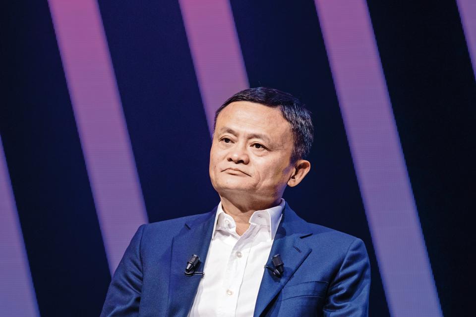 Jack Ma, chairman of Alibaba Group Holding Ltd., pauses during a fireside interview at the Viva Technology conference in Paris, France, on Thursday, May 16, 2019. Donald Trump’s latest offensive against China’s Huawei Technologies Co. puts Europe in an even bigger bind over which side to pick, but Macron is holding the line. Photographer: Marlene Awaad/Bloomberg
