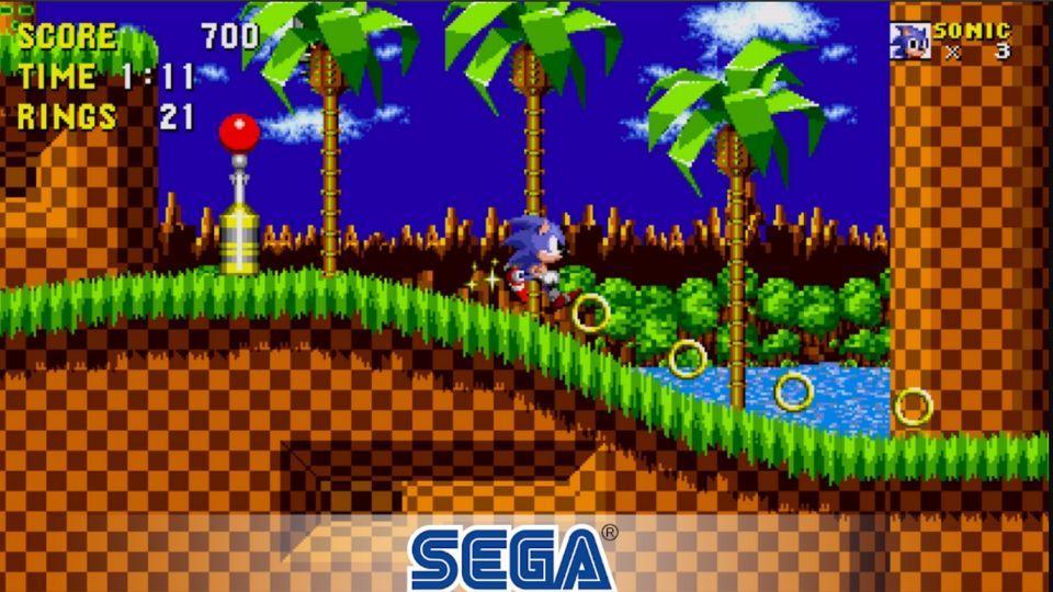 sonic the hedgehog during games for free