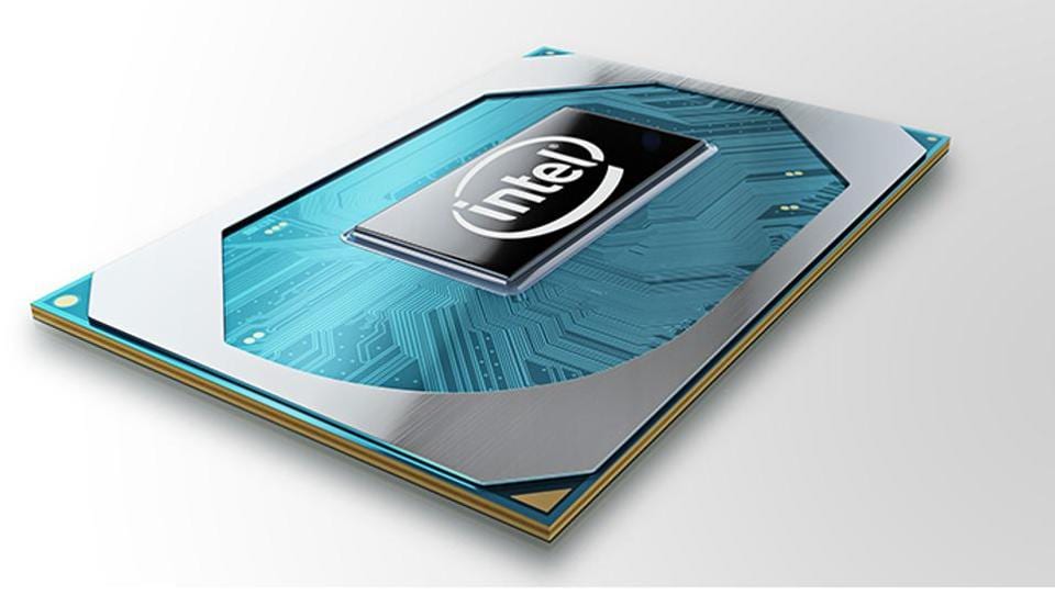A photo shows Intel's new 10th Gen Intel Core H-series processor.