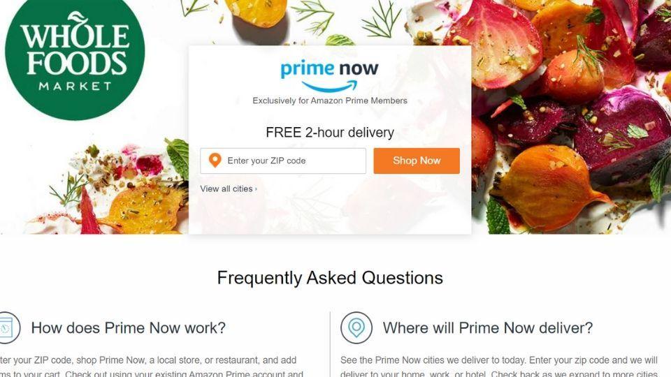 Delivery from  Fresh, Whole Foods now free for Prime members