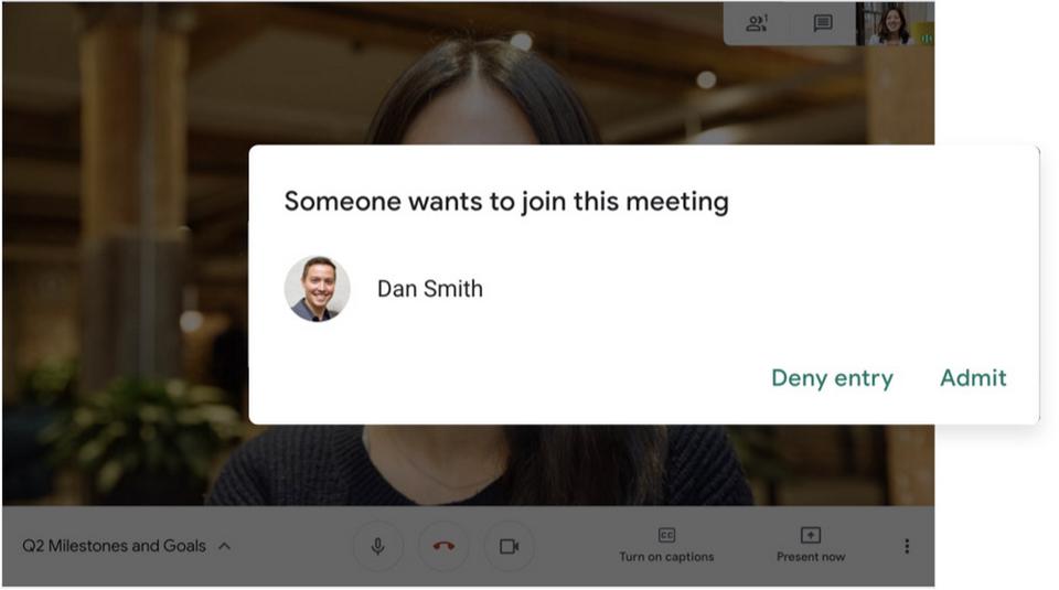 Encrypted data and unique keys for meetings along with a two-step verification process, Google Meet   has safeguards in place to keep hackers away