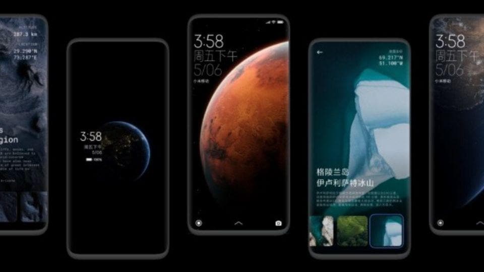 MIUI 12 brings live wallpapers which opens up to a larger image when the phone unlocks.