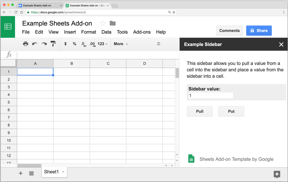 How do I create a code in Google Sheets?