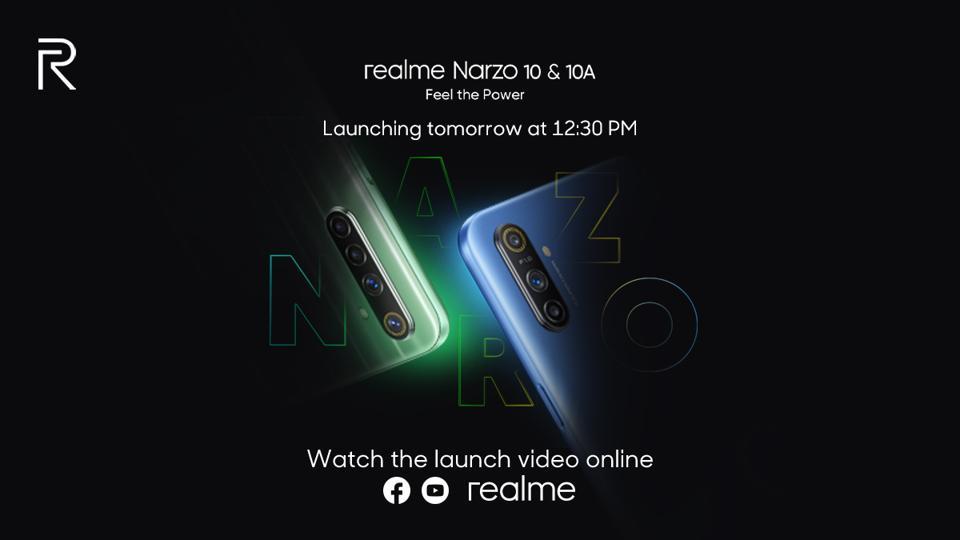 As a part of the series, the smartphone maker is said to launch two handsets named Realme Narzo 10 and Narzo 10A.