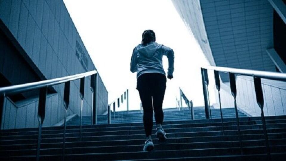 Climbing stairs