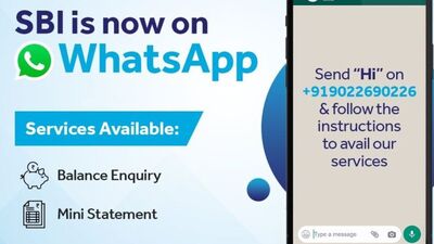SBI WhatsApp Banking Service: