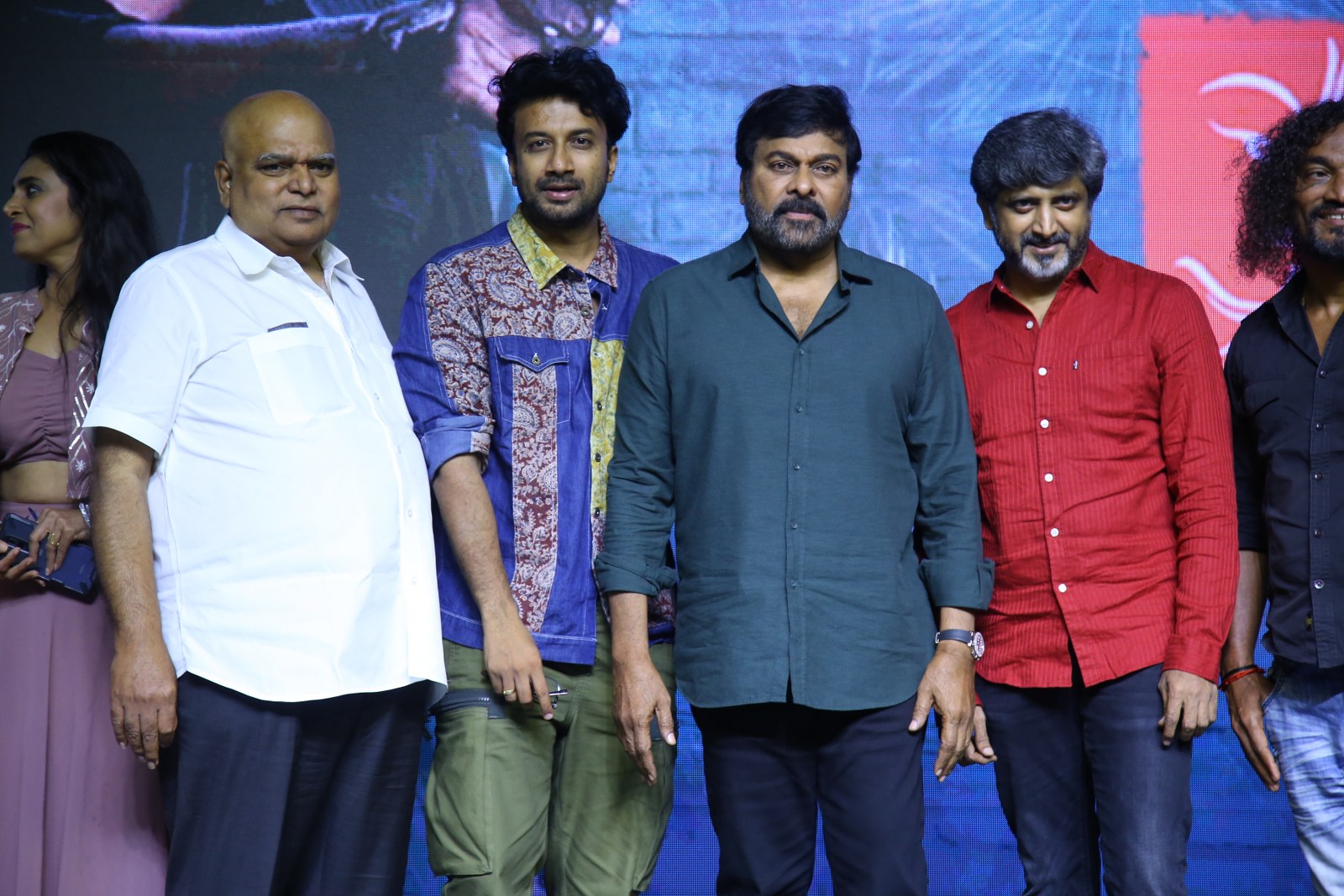 ఎన్వీప్ర‌సాద్‌, చిరంజీవి, స‌త్య‌దేవ్‌, మోహ‌న్‌రాజా