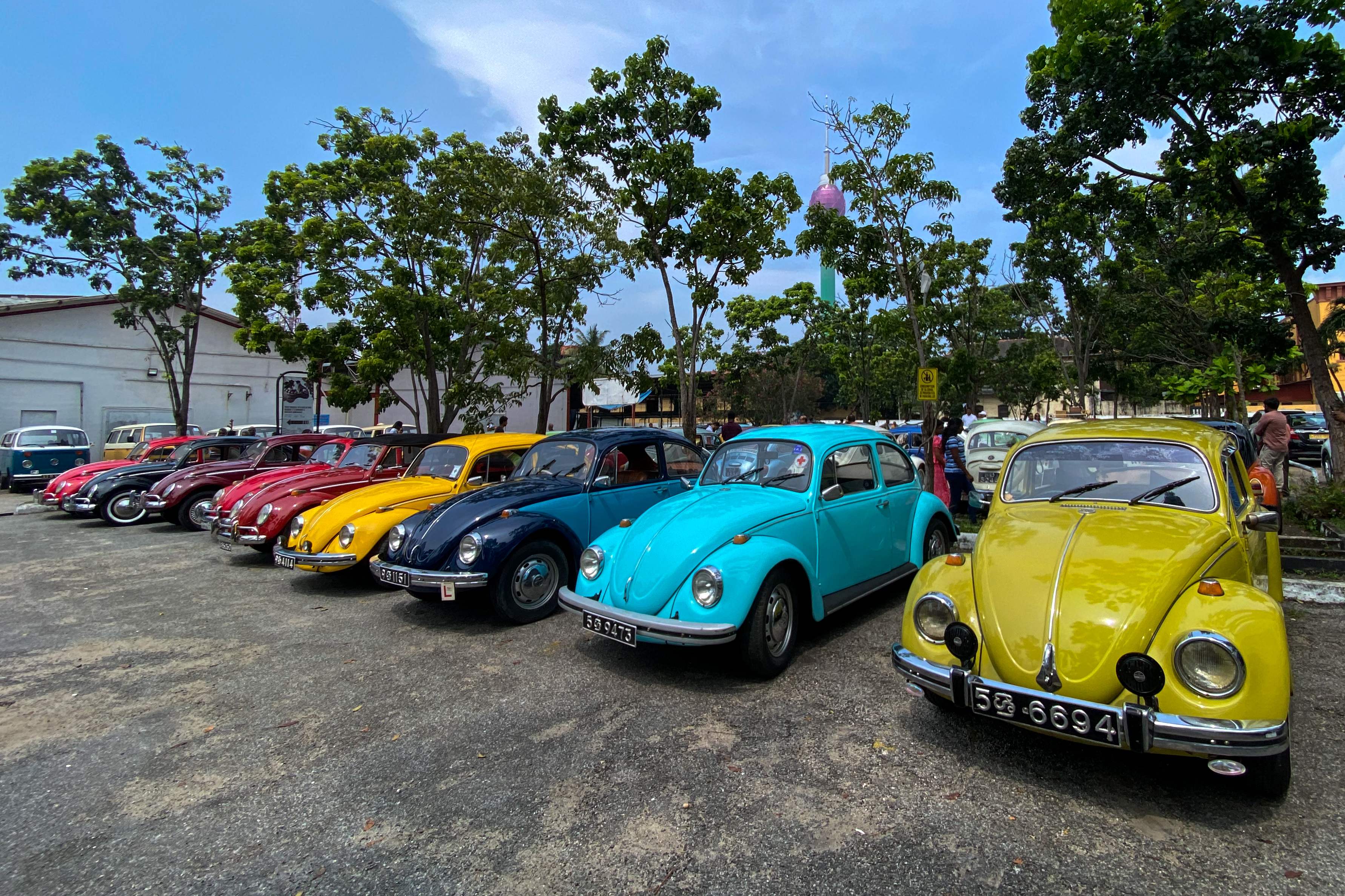 వోక్స్​వ్యాగన్​ బీటిల్​కు చెందిన దాదాపు అన్ని వింటేజ్​ మోడల్స్​ ప్రదర్శనకు వచ్చాయి.