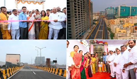 ఐకియా మాల్‌ వెనక మొదలయ్యే ఈ ఫ్లైఓవర్‌ 30 అంతస్తుల ఎత్తైన భవనాల మధ్య నుంచి ORRపైకి చేరుతుంది. 2.8 కి.మీ. పొడవు.. 16 మీటర్ల వెడల్పుతో దాదాపు రూ. 250 కోట్ల వ్యయంతో శిల్పా లేఅవుట్‌ ఫ్లైఓవర్‌ నిర్మాణం పూర్తి చేశారు.