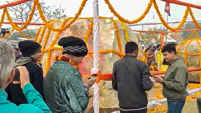 Ayodhya Ram Mandir: అయోధ్యకు చేరుకున్న శాలిగ్రామ శిల ఇది