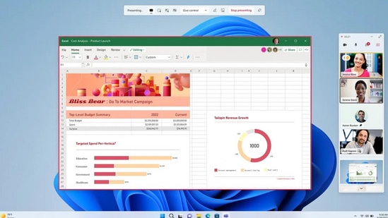 Design Enhancements for Meetings: మీటింగ్స్ లో డేటా హ్యాండ్లింగ్, ప్రెజెంటేషన్ ప్రక్రియలు మరింత ఈజీ అయ్యాయి. ప్రెజెంటర్, రిసీవర్ లకు అనుసంధానం మరింత మెరుగయింది. ప్రెజంటేషన్ చేసే సమయంలో పార్టిసిపెంట్స్ ను చూసే అవకాశం కల్పించారు.