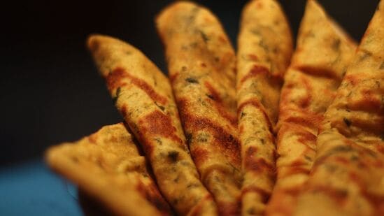 carrot coriander roti