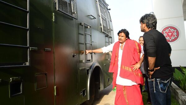 Janasena varahi: సత్యదేవుని దర్శనంతో పవన్ కళ్యాణ‌్ వారాహి యాత్ర ప్రారంభం