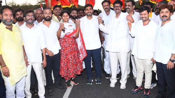 Nara Lokesh Yuvagalam: నెల్లూరులో యువగళం పాదయాత్ర..భారీగా తరలి వచ్చిన జనం
