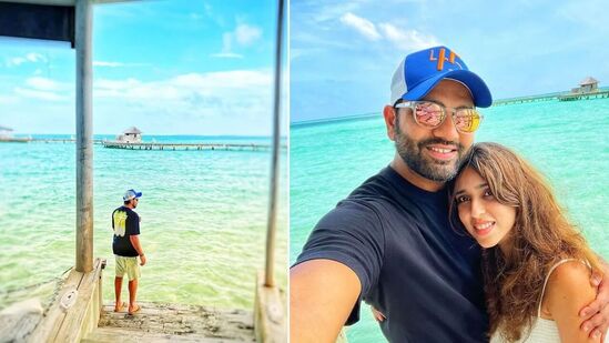 Rohit Sharma in Maldives: మాల్దీవ్స్ లో ఇలా భార్య రితికా సజ్దేతో రోహిత్ ఎంజాయ్ చేస్తున్నాడు. అతనితోపాటు మరికొందరు భారత క్రికెటర్ల కూడా అక్కడే ఉన్నట్లు సమాచారం.