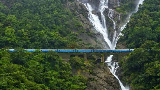 Monsoon Travel Wishlist- doodh sagar waterfall, Goa, India