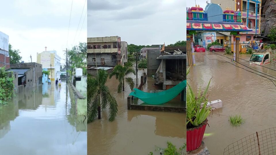Rains in Warangal : వణికిపోతున్న 'ఓరుగల్లు' - వర్షాల దాటికి అతలాకుతలం, నీట  మునిగిన కాలనీలు-heavy rains in warangal city many colonies flooded after  heavy rain ,తెలంగాణ న్యూస్