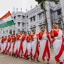 <p>పట్నాలో ‘ఆజాదీ కీ గూంజ్’ నృత్య ప్రదర్శనలో పాల్గొన్న విద్యార్థినులు</p>