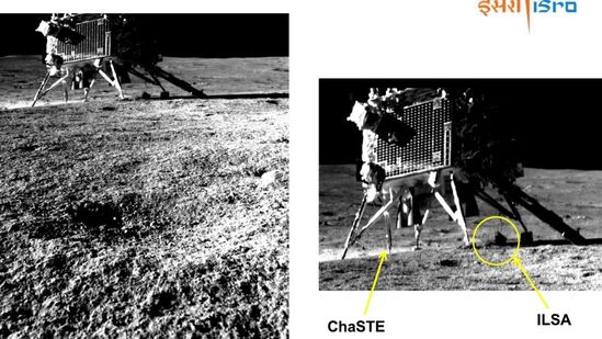  ప్రజ్ఞాన్ రోవర్ తొలిసారి తీసిన విక్రం ల్యాండర్ ఫొటో 