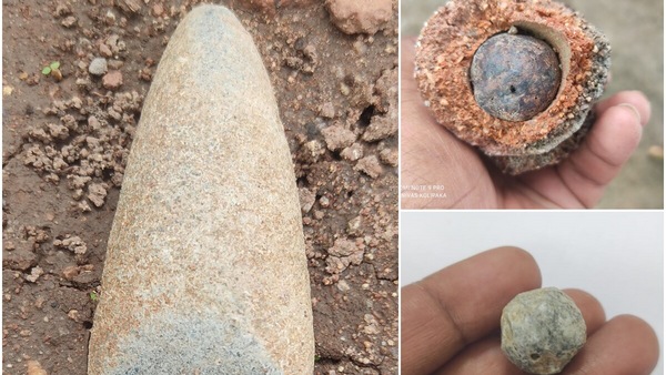 Siddipet : సిద్ధిపేట జిల్లాలో 6 వేల ఏళ్ల నాటి రాతి గొడ్డలి, గ్రానైట్ పూస లభ్యం