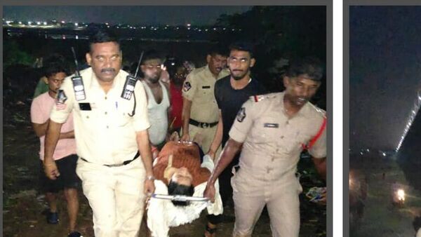 Woman Suicide attempt: కృష్ణా వారధి నుంచి దూకి మహిళ ఆత్మహత్యాయత్నం.. కాపాడిన పోలీసులు