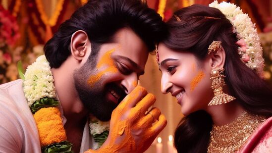 Prabhas Anushka Marriage: ఇప్పుడీ ఇద్దరూ పెళ్లి దుస్తుల్లో ఉన్న ఫొటోలు ఇంటర్నెట్ లో తెగ వైరల్ అవుతున్నాయి. వీటిలో ప్రభాస్, అనుష్క ఎంతో అందంగా కనిపిస్తున్నారు.