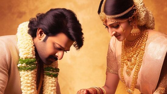 Prabhas Anushka Marriage: ప్రభాస్, అనుష్కలను పెళ్లి దుస్తుల్లో చూసి అందరూ షాక్ తింటున్నారు. అయితే ఇవి ఒరిజినల్ ఫొటోలు కావు.