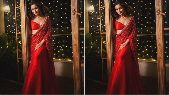 Alia Bhatt in red saree: ఆలియా లేటెస్ట్ ఫొటోలను సెలబ్రిటీ ఫ్యాషన్ స్టైలిస్ట్ అమీ పటేల్ తన ఇన్‌స్టాగ్రామ్ లో షేర్ చేసింది. లిట్ దివాళీ అంటూ ఆమె ఈ ఫొటోలను పోస్ట్ చేసింది.&nbsp;