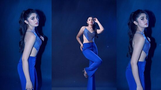 Krithi Shetty in blue: కన్నడ బ్యూటీ కృతి శెట్టి తన న్యూ ఇయర్ సెలబ్రేషన్స్ ఇలా ఓ సెక్సీ ఫొటోషూట్ తో జరుపుకుంది. బ్లూ డ్రెస్ లో తాను దిగిన లేటెస్ట్ ఫొటోలను సోమవారం (జనవరి 1) ఇన్‌స్టాగ్రామ్ లో షేర్ చేసింది.