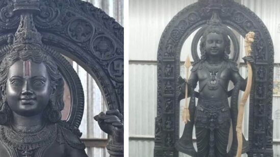 ఈ విగ్రహం బరువు దాదాపు 200 కిలోలు. విగ్రహం ఎత్తు 4.24 అడుగులు, వెడల్పు మూడు అడుగులు. ఈ విగ్రహం శ్రీరాముడిని 5 సంవత్సరాల పిల్లవాడిగా వర్ణిస్తుంది. ఈ విగ్రహం బరువు దాదాపు 200 కిలోలు. విగ్రహం ఎత్తు 4.24 అడుగులు, వెడల్పు మూడు అడుగులు. ఈ విగ్రహం శ్రీరాముడిని 5 సంవత్సరాల పిల్లవాడిగా వర్ణిస్తుంది.