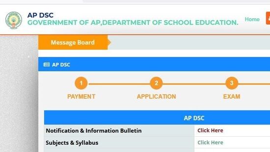 ఏపీ డీఎస్సీ నోటిఫికేషన్ ద్వారా మొత్తం 6,100 ఉపాధ్యాయ పోస్టులను భర్తీ చేయనున్నారు. ఈ నెల 12 నుంచి దరఖాస్తు ప్రక్రియ మొదలుకానుంది. ఏప్రిల్ 7న ఫలితాలు ప్రకటిస్తారు.&nbsp;