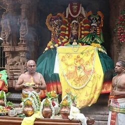 <p>ఏప్రిల్ 22న సాయంత్రం 6:30 నుండి రాత్రి 8:30 గంటల వరకు శ్రీ సీతారాముల కళ్యాణం అత్యంత వైభవంగా నిర్వహించనున్నట్లు జేఈఓ వీరబ్రహ్మం చెప్పారు.</p>