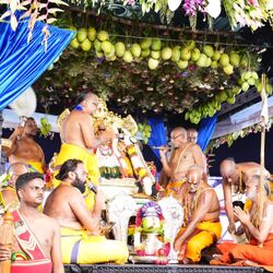 <p>భద్రాచలంలో సీతరాముల కళ్యాణోత్సవ దృశ్యం</p>