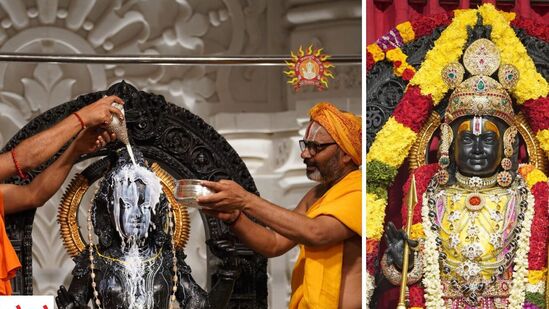 రామనవమి పర్వదినం సందర్భంగా అయోధ్యలోని శ్రీ రామజన్మభూమి కొత్త రామమందిరంలో బలరాముని సన్నిధిలో తొలిసారిగా రామజన్మోత్సవాలు నిర్వహిస్తున్నారు. ఆయనకు అభిషేకం, ప్రత్యేక పూజలు చేశారు.