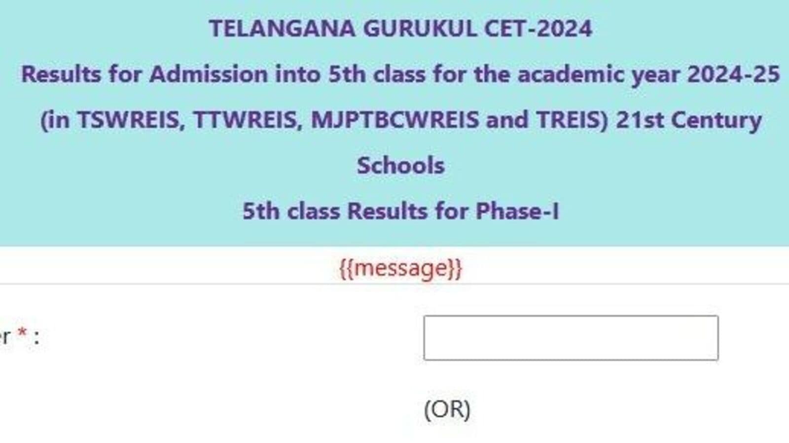 TS Gurukul CET Results 2024 : గురుకుల ప్రవేశాల ఫలితాలు వచ్చేశాయ్ - ఈ లింక్ తో చెక్ చేసుకోండి