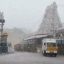 <p>తిరుమలలో వరుసగా మూడో రోజు భారీ వర్షం కురిసింది. తిరుమల కొండపై ఈదురుగాలులతో భారీ వర్షం కురిసింది. దీంతో భక్తులు సంతోషం వ్యక్తం చేశారు.&nbsp;</p>