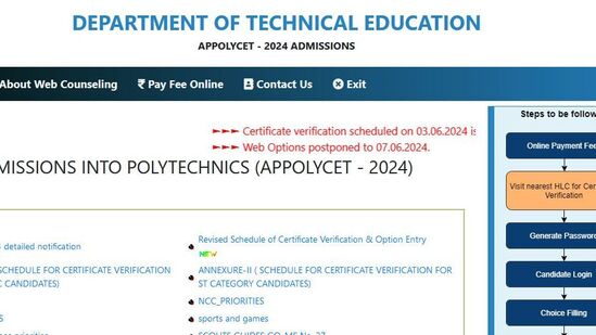 ఏపీ పాలిసెట్ కౌన్సెలింగ్ షెడ్యూల్ - 2024