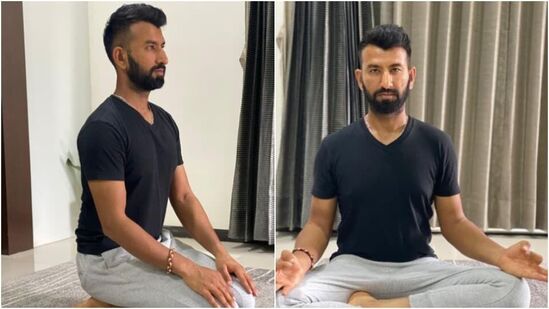 International Yoga Day: క్రికెటర్ చెతేశ్వర్ పుజారా కూడా యోగా దినోత్సవం నాడు అభిమానులందరికీ యోగాపై అవగాహన కల్పించే ఉద్దేశంతో ఇలా యోగాసనాలు వేశాడు.